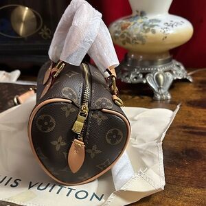 Louis Vuitton Monogram Mini Papillon Top-Handle Bag in Brown